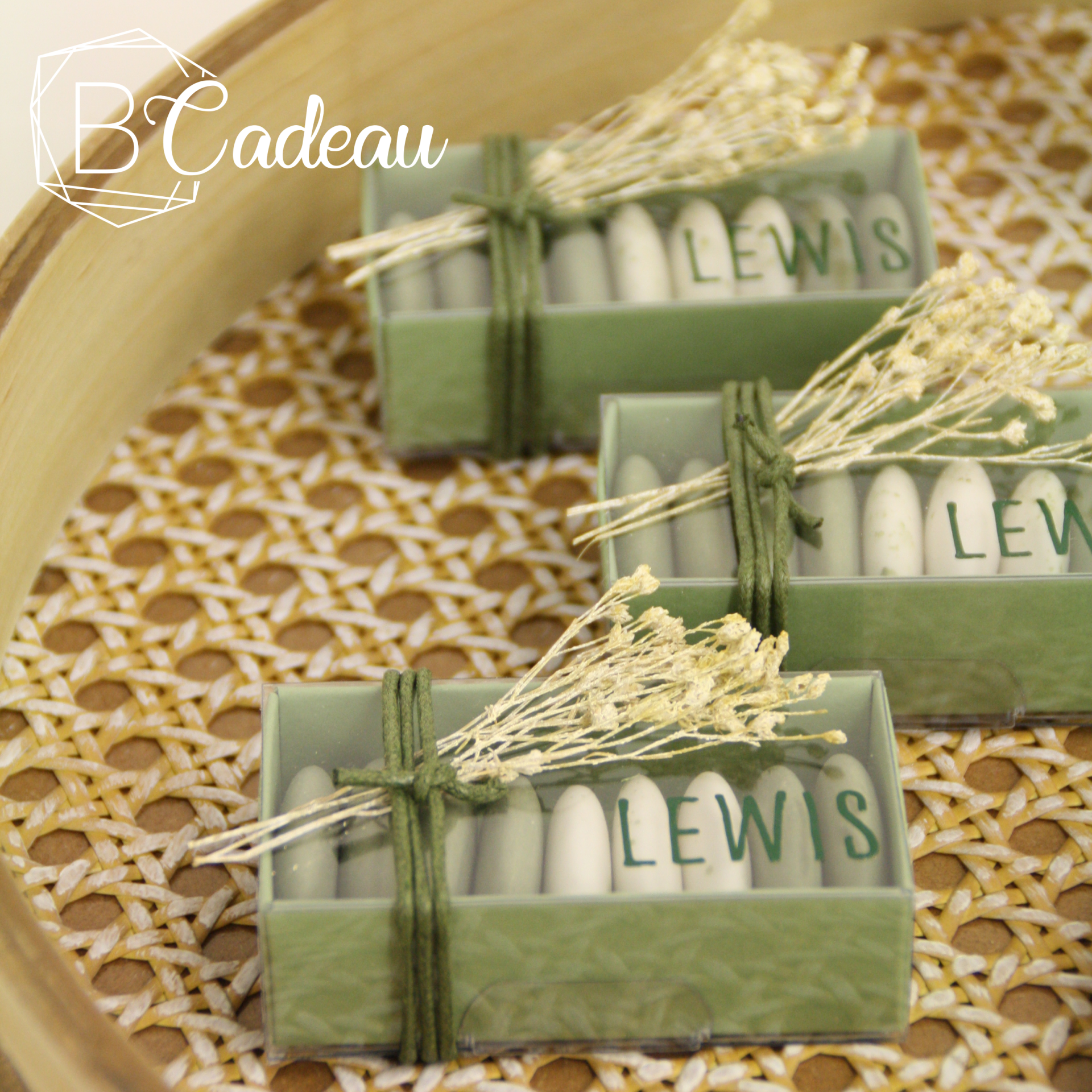 Schuifdoosje met transparant wikkel 10st.