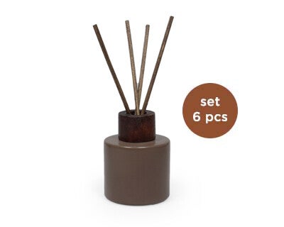 Glazen rond flesje koffie