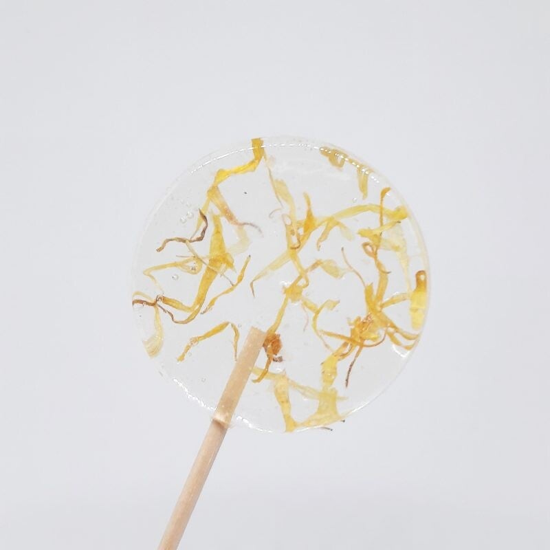 Bloemen lolly's met goudsbloem 10 st.