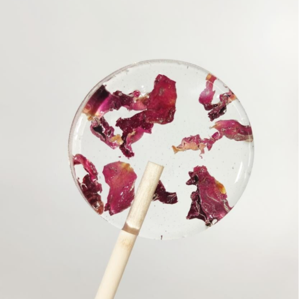 Bloemen lolly's met rode rozen 10 st.