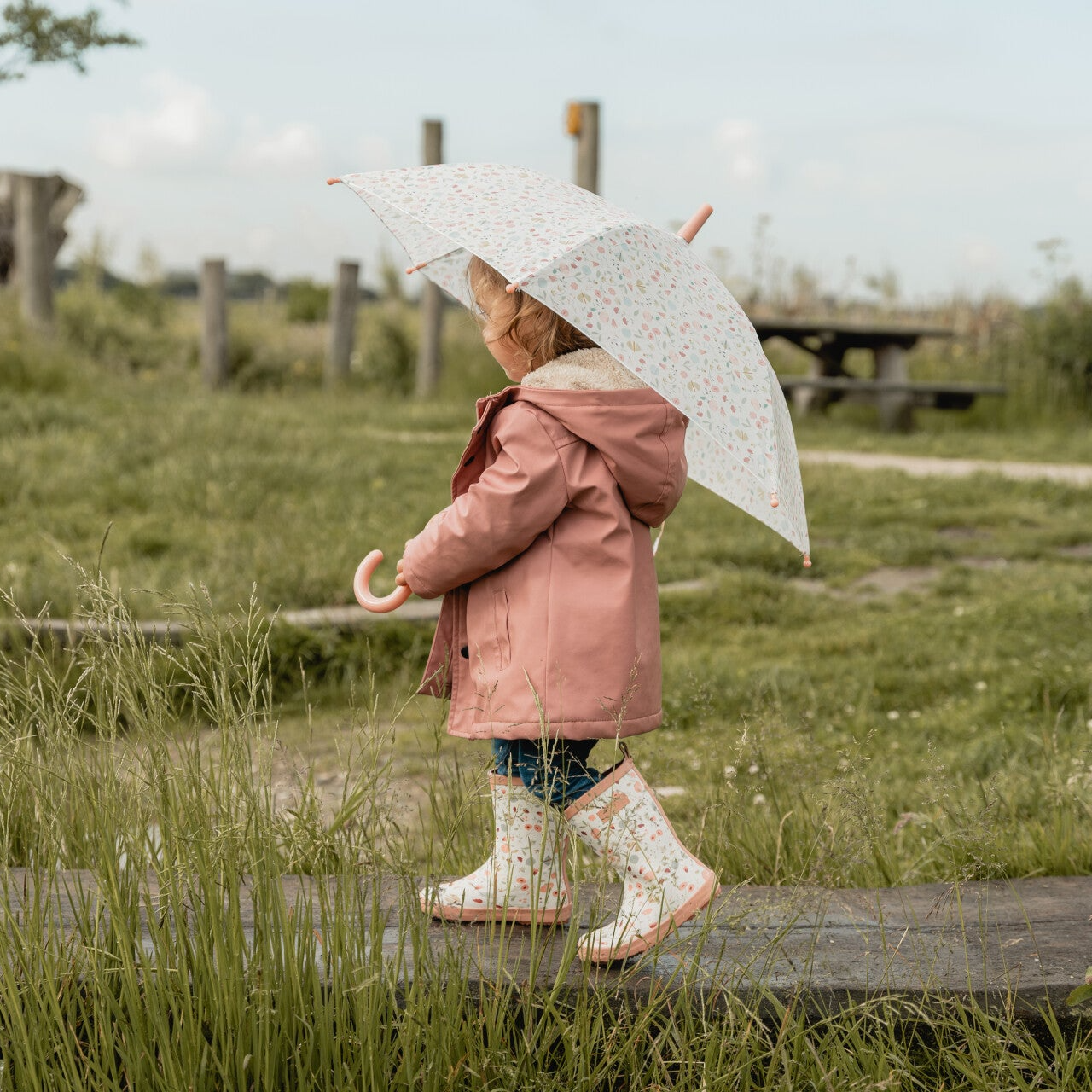 Paraplu flowers & butterflies