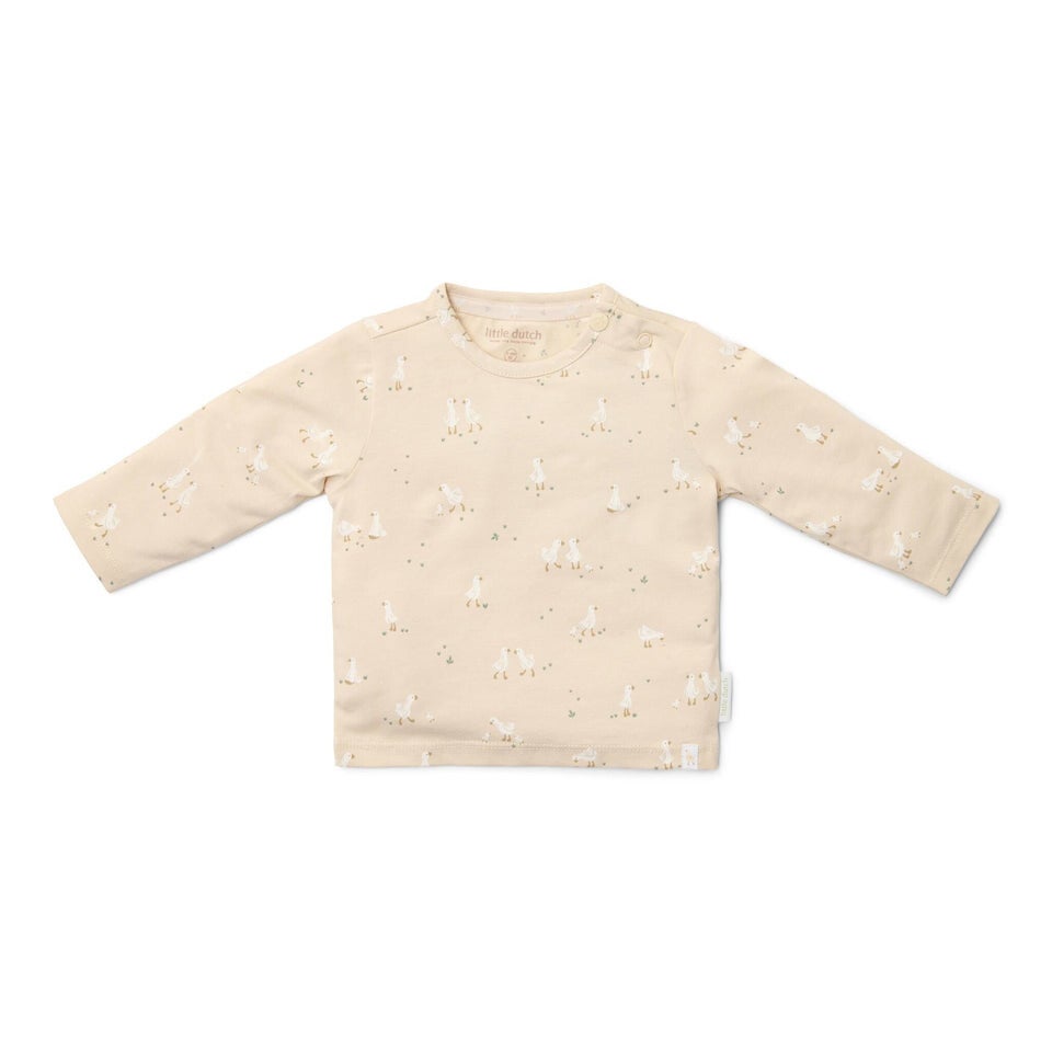 Shirt lange mouw - Beige - Newborn Naturals - Little Goose