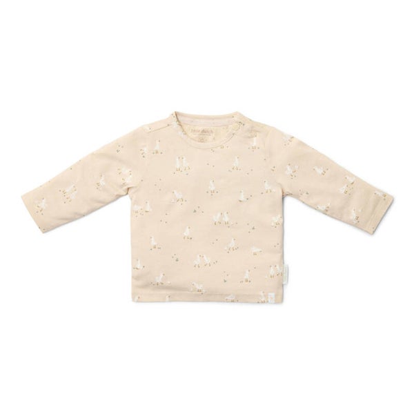 Shirt lange mouw - Beige - Newborn Naturals - Little Goose