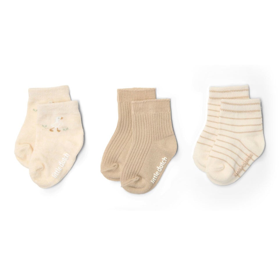 3-pack sokken - Meerkleurig - Newborn Naturals - Little Goose