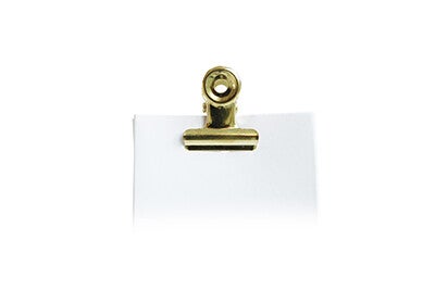 Retro poster clip goud (12st)