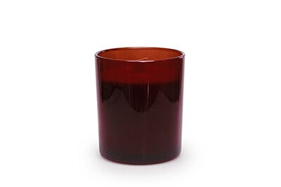 Geparfumeerde terra kaars met houten wiek