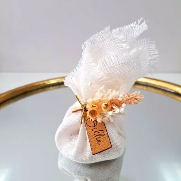 Linnen doekje 20x20 cm - white