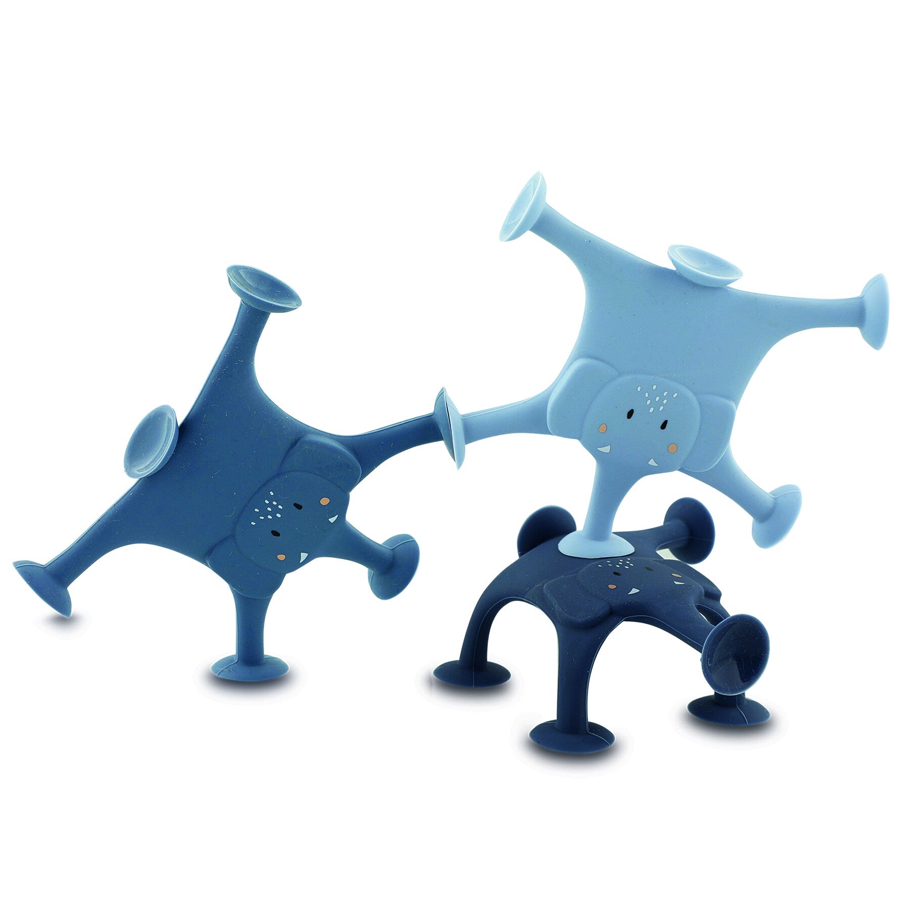 Dierenspel met zuignappen 3 stuks - Mrs. Elephant