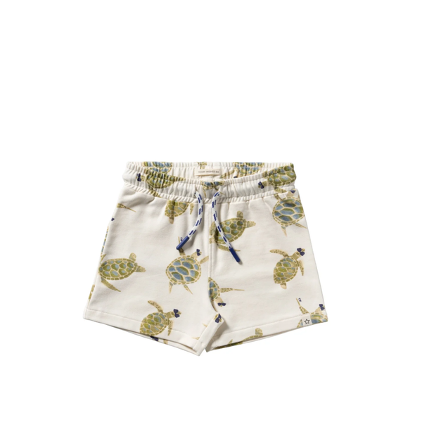 Cool Turtle | Relaxed Shorts | Antique White