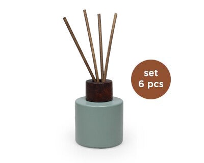 Glazen rond flesje eucalyptus