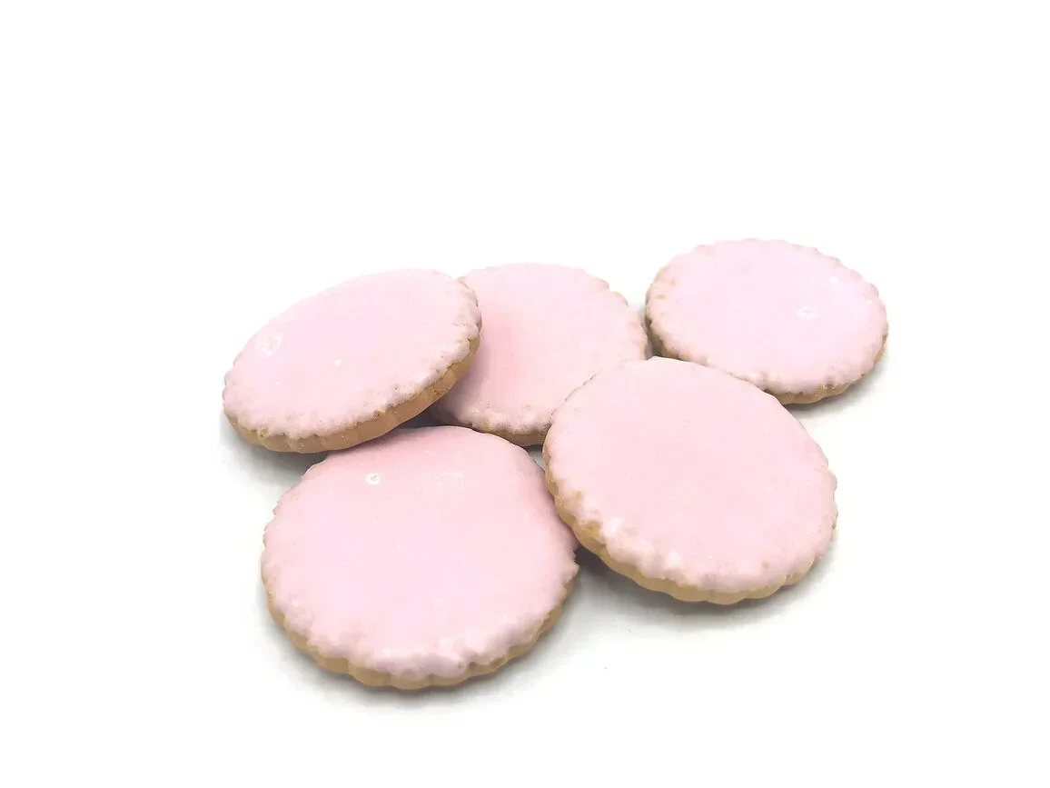 Koekjes met roze glazuur