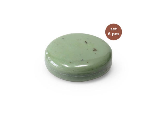 Zeep schijf eucalyptus scrub 6 st.