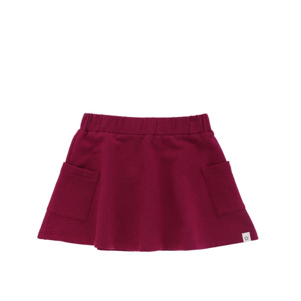 French Knit | Wide Skirt | Rhododendron