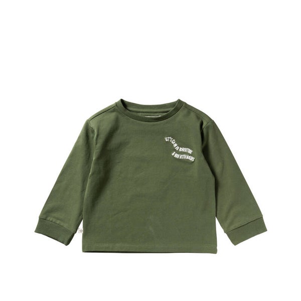 How You Doin' | Oversized Cuffed Longsleeve | Bronze Green