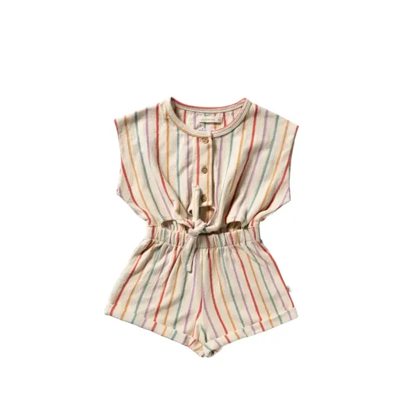 Sunset Strip | Front Tie Playsuit | Multicolor