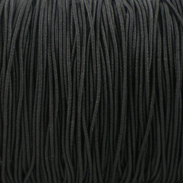 Elastisch koord per meter - zwart
