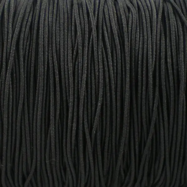 Elastisch koord per meter - zwart