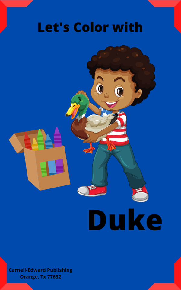 Learn to Color with Duke (Childrens Coloring Book)