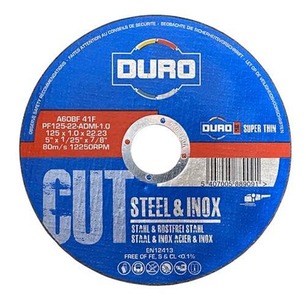 115mm x 1.0mm x 22.2mm Flat Metal Slitting Disc Tin of 10 PF115