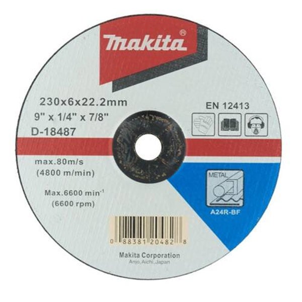 230mm x 2.5mm x 22.2mm Flat Metal Cutting Abrasive Disc P-26054