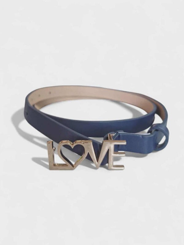 Fine ceinture motif "LOVE" métal plusieurs coloris