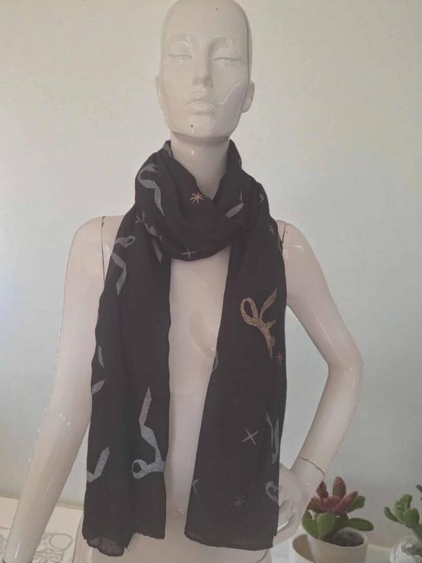 Echarpe avec motifs nœud élégants