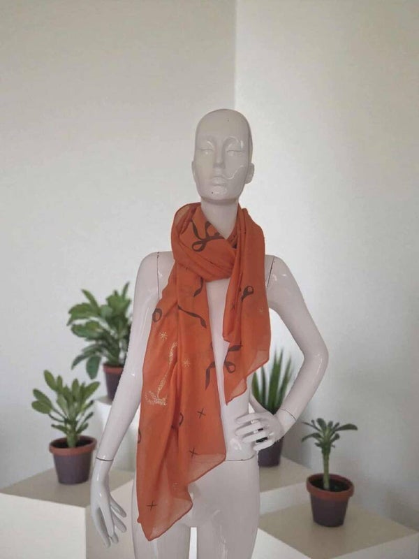 Echarpe avec motifs nœud élégants