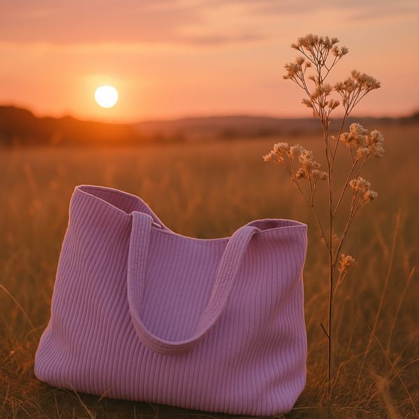 L'accessoire qui fait la différence : sac réversible en corduroy