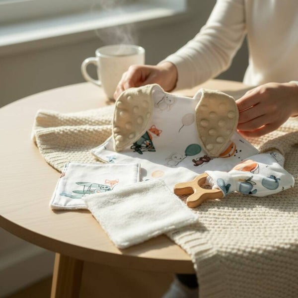 Doudou Ultra-Doux “Petites Empreintes” – Le coffret douceur complet pour bébé