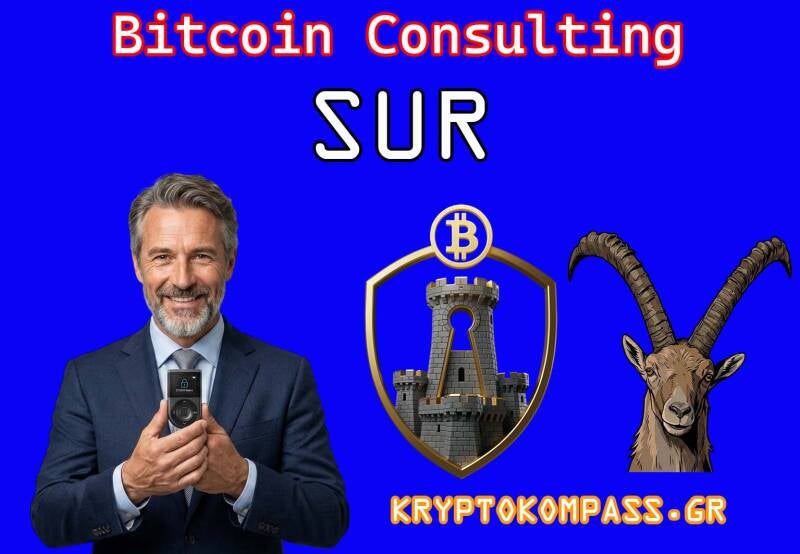 Bitcoin Consulting in Sur. Kryptokompass.gr: 10 Jahre Erfahrung in Consulting & sicherer Bitcoin-Aufbewahrung