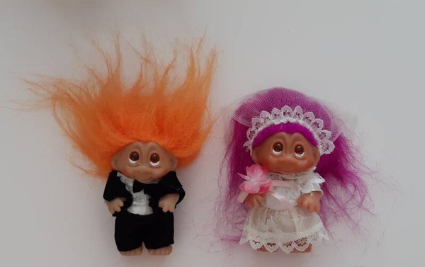 Vintage Bruidspaar Trolls