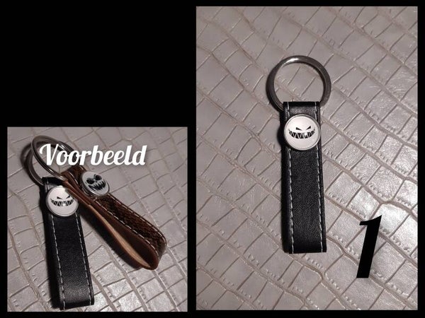 Nightmare Before Christmas Sleutelhanger met drukknoop