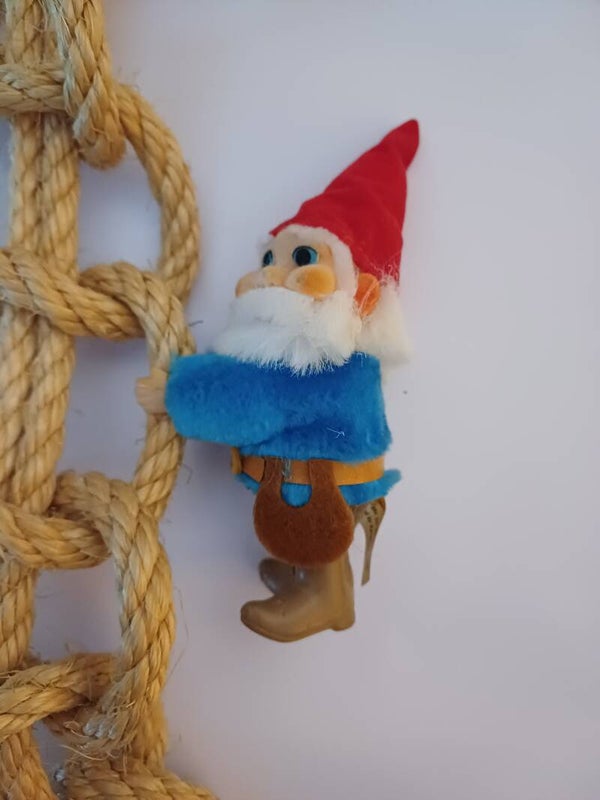 Vintage David de Kabouter Knijpbeestje/poppetje jaren 80