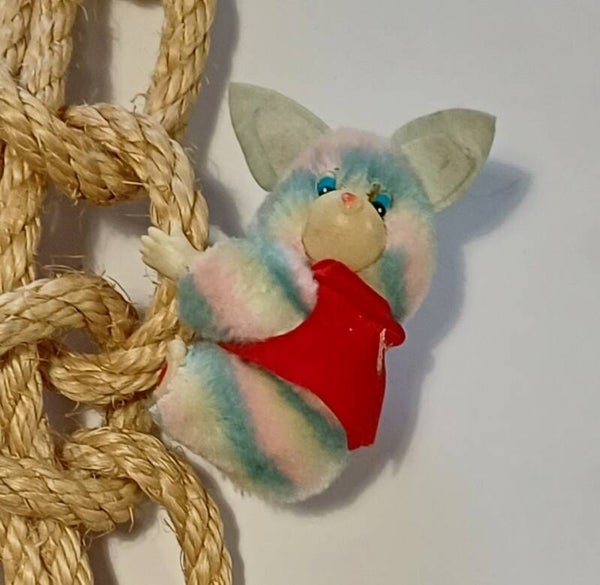 Vintage I Love You Troetelbeer Knijpbeestje/poppetje jaren 80