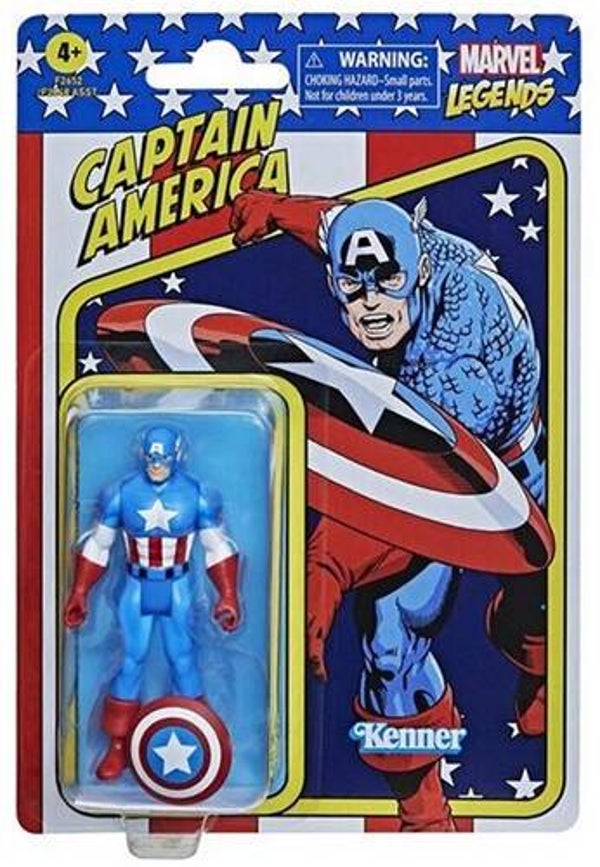 Marvel Legends Retro Captain America 9,5 cm
