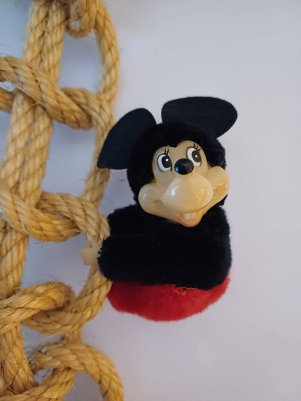 Vintage Mickey Mouse Knijpbeestje/poppetje jaren 80