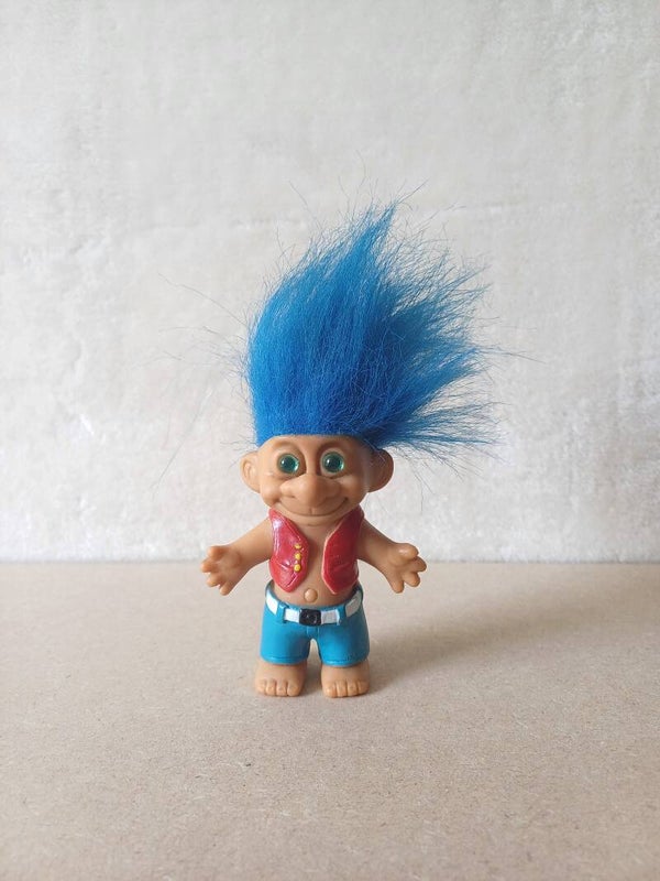 Happy Troll Vintage Rocker Blauw '90
