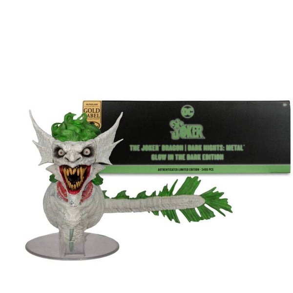 Dark Nights Metal DC Multiverse Action Figure The Joker Dragon Glow in the Dark Edition (Gold Label) 25 cm