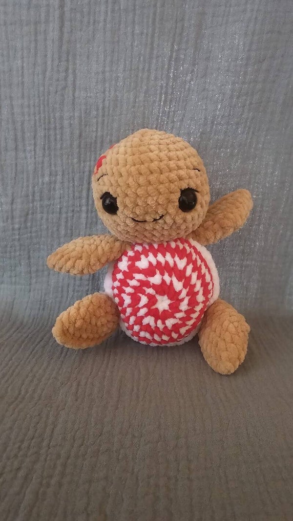 Schildkröte rot weiß