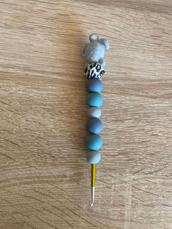 Häkelnadel Schildkröte grau 3,5mm leo