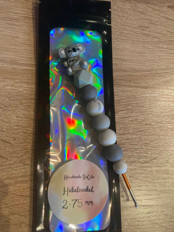 Häkelnadel Koala Mama 2,75mm blaugrau