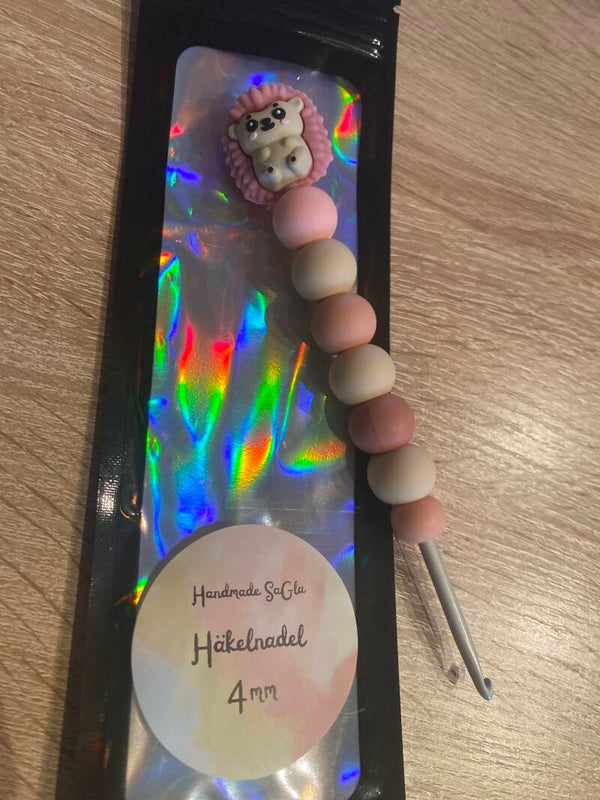 Häkelnadel Igel Rosa 4mm