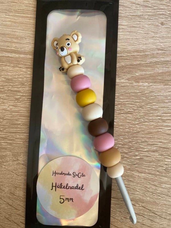 Häkelnadel Bär braun 5mm