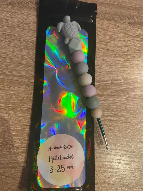Häkelnadel Schildkröte grau 3,25mm
