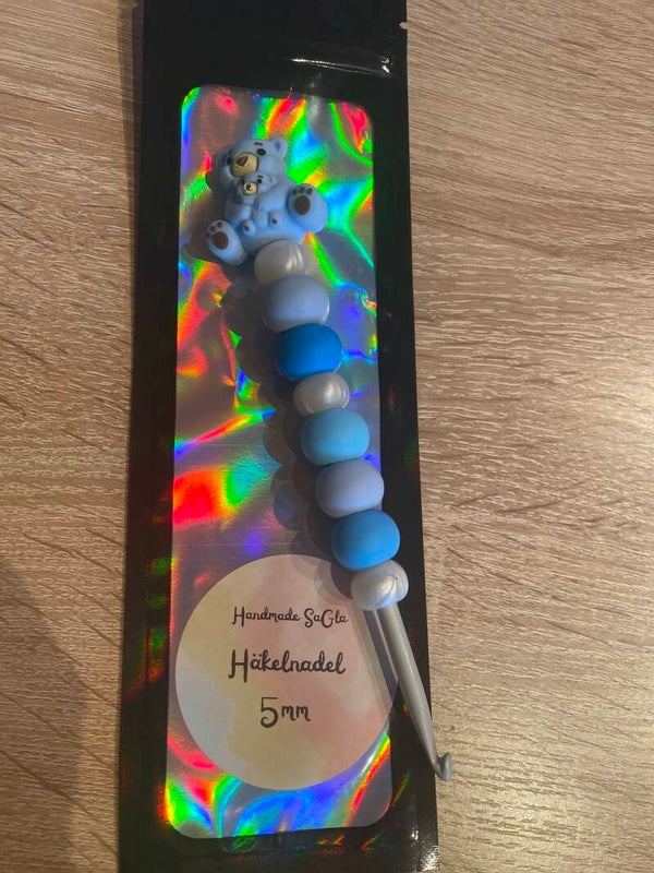 Häkelnadel Bärenmama blau 5mm