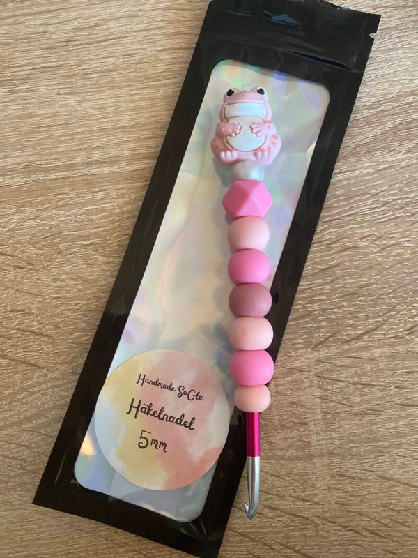 Häkelnadel Frosch rosa 5mm