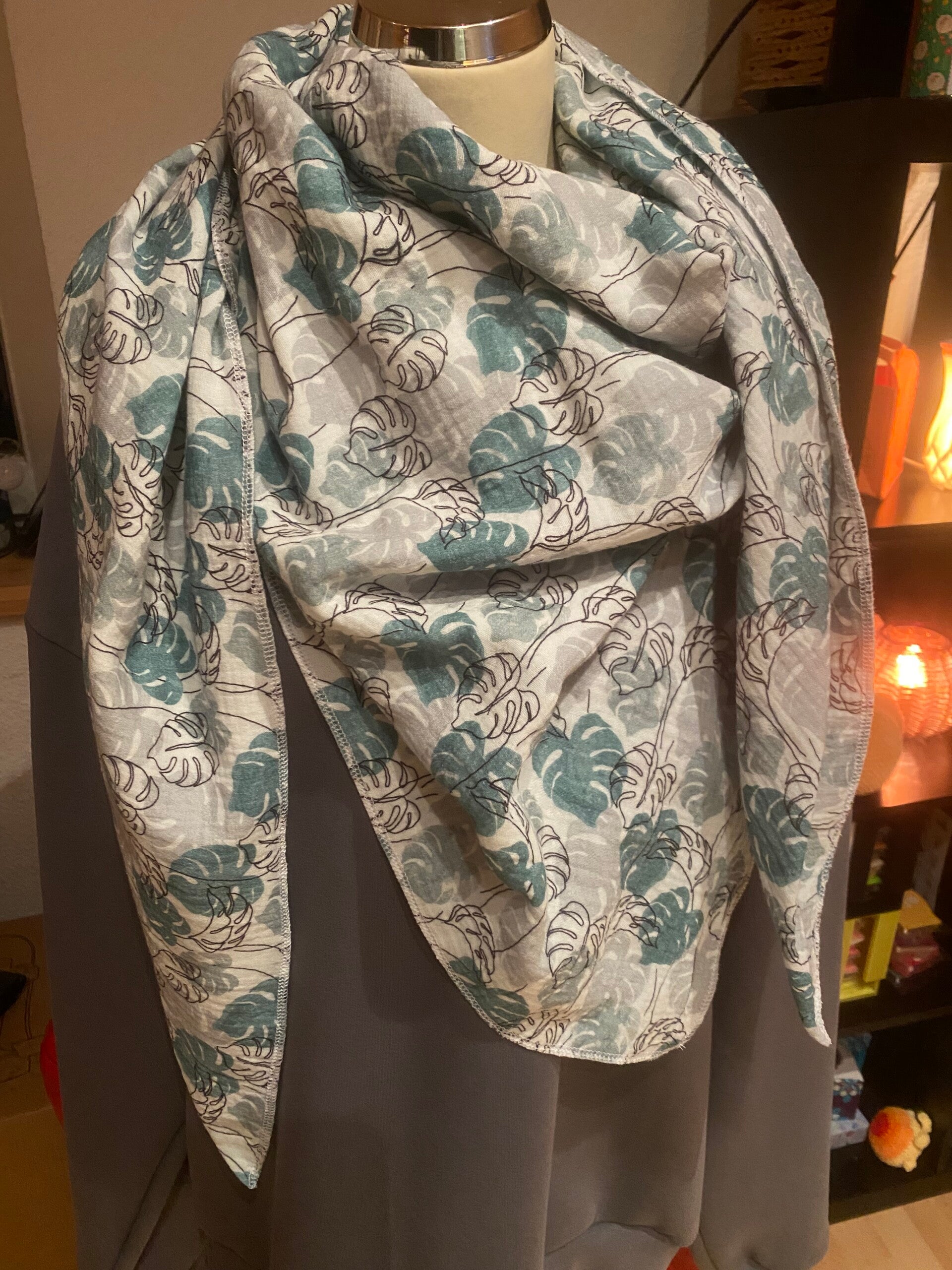 Musselin Tuch Blätter