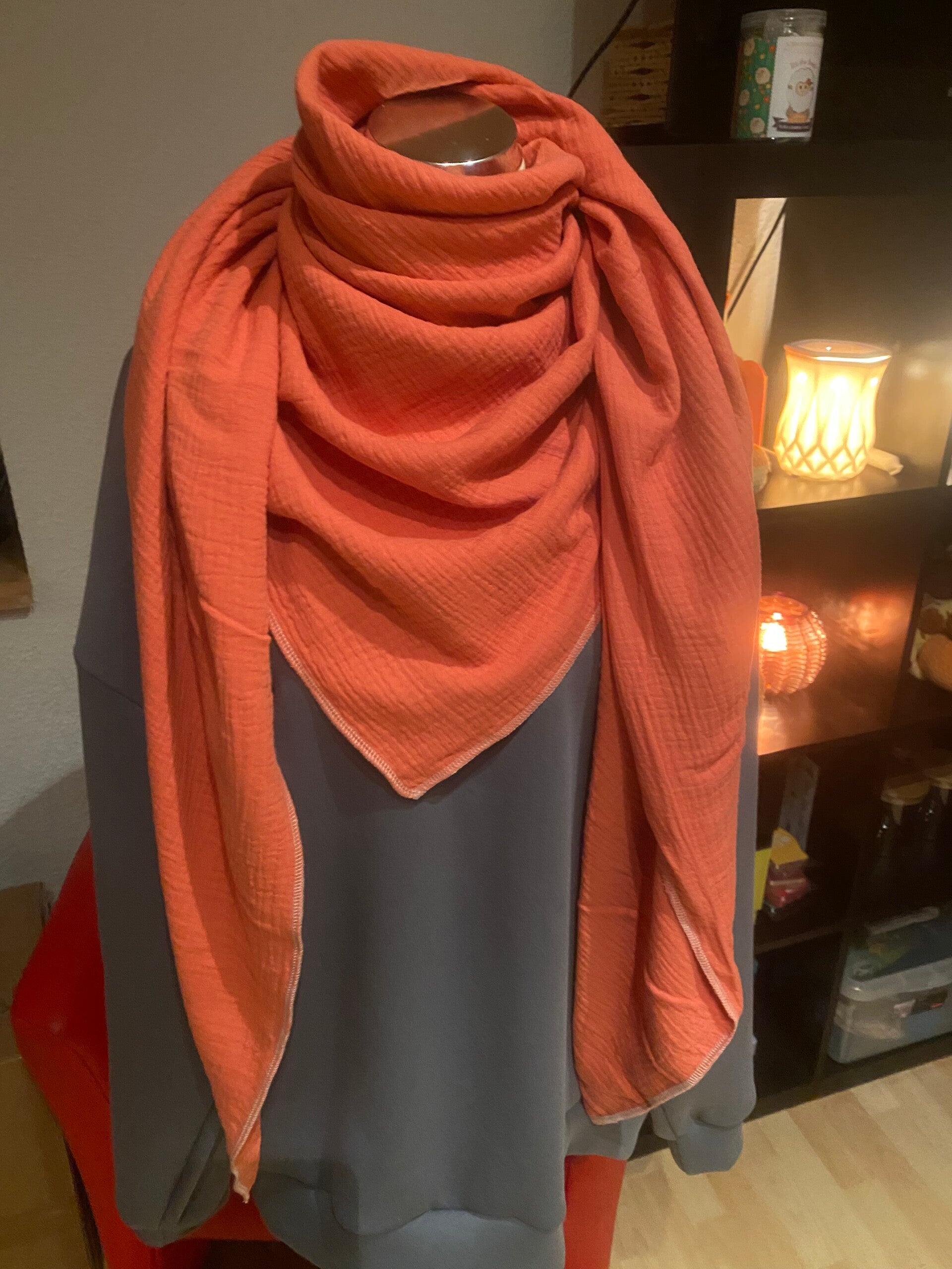 Musselin Tuch Orange