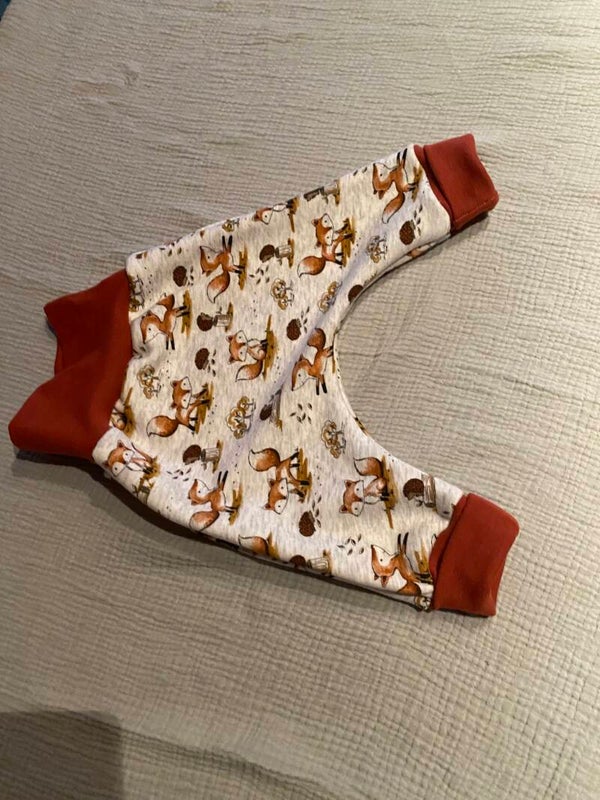 Kuschelige Pumphose Füchse 68/74