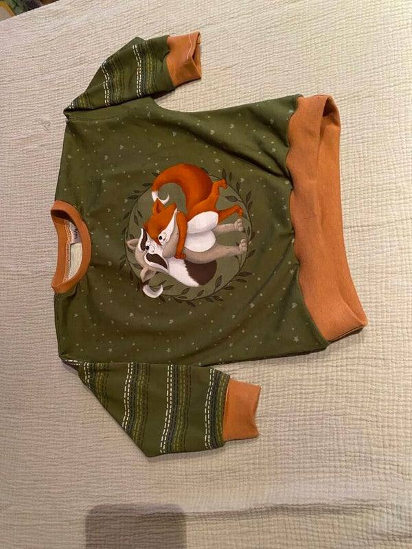 Oversize Sweater Jersey Füchse 98